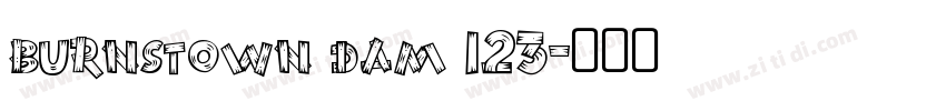 burnstown dam 123字体转换